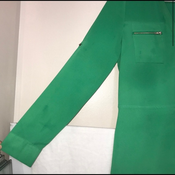 Naked Zebra Green Collared Full Sleeve
Flowy Dress - Picture 3 of 9